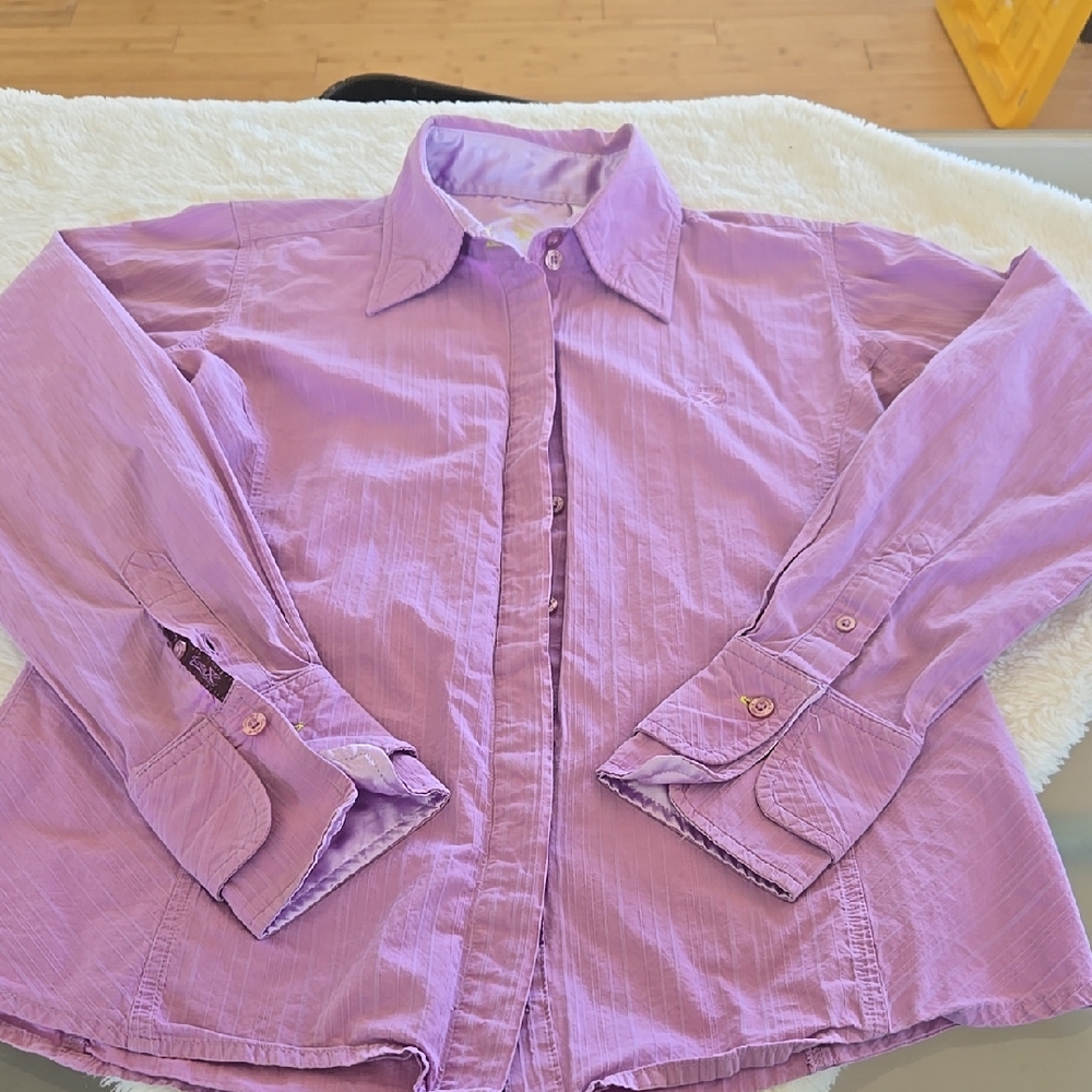 Lavender Button-Up Shirt